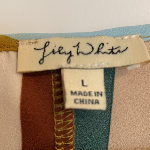 Lily white vertical stripes blouse, large - Picture 4 of 4